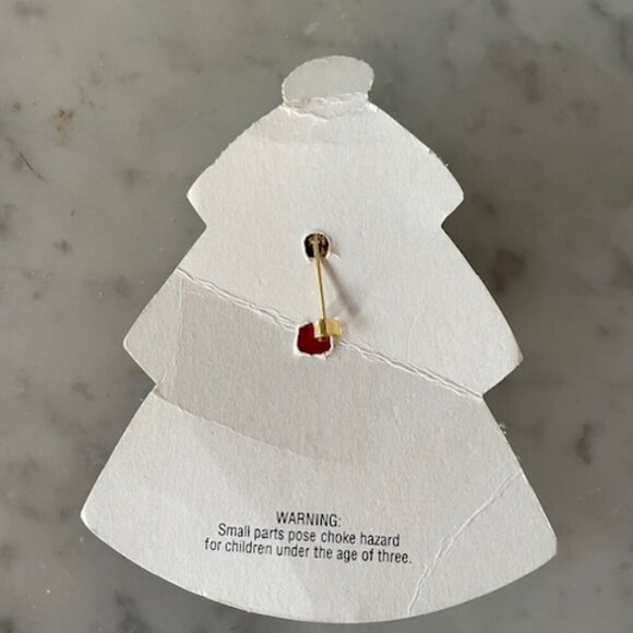 HALLMARK 1995 Barbie Christmas Princess Red Pin Brooch Original Card - Picture 3 of 13